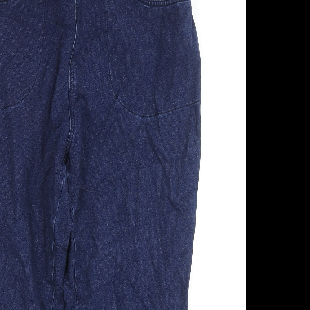 Dream Jeans Womens Blue Cotton Capri Jeans Size M L20 in Regular