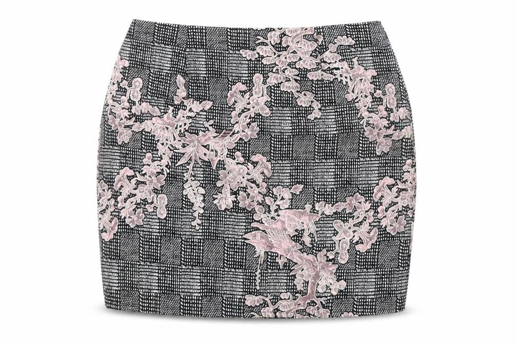 Missguided Womens Multicoloured Polyester A-Line Skirt Size 8 Zip