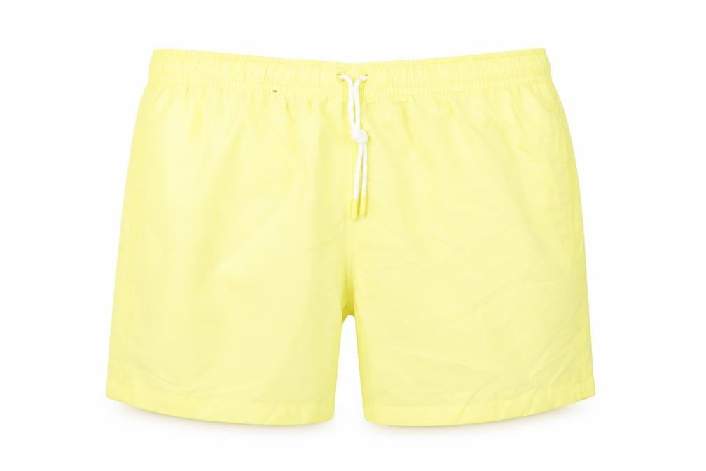 Marks & Spencer Mens Yellow Polyester Bermuda Shorts Size 2XL L6 in Regular Drawstring