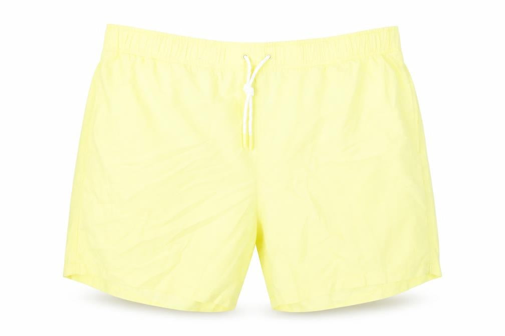 Marks & Spencer Mens Yellow Polyester Bermuda Shorts Size 3XL L6 in Regular Drawstring