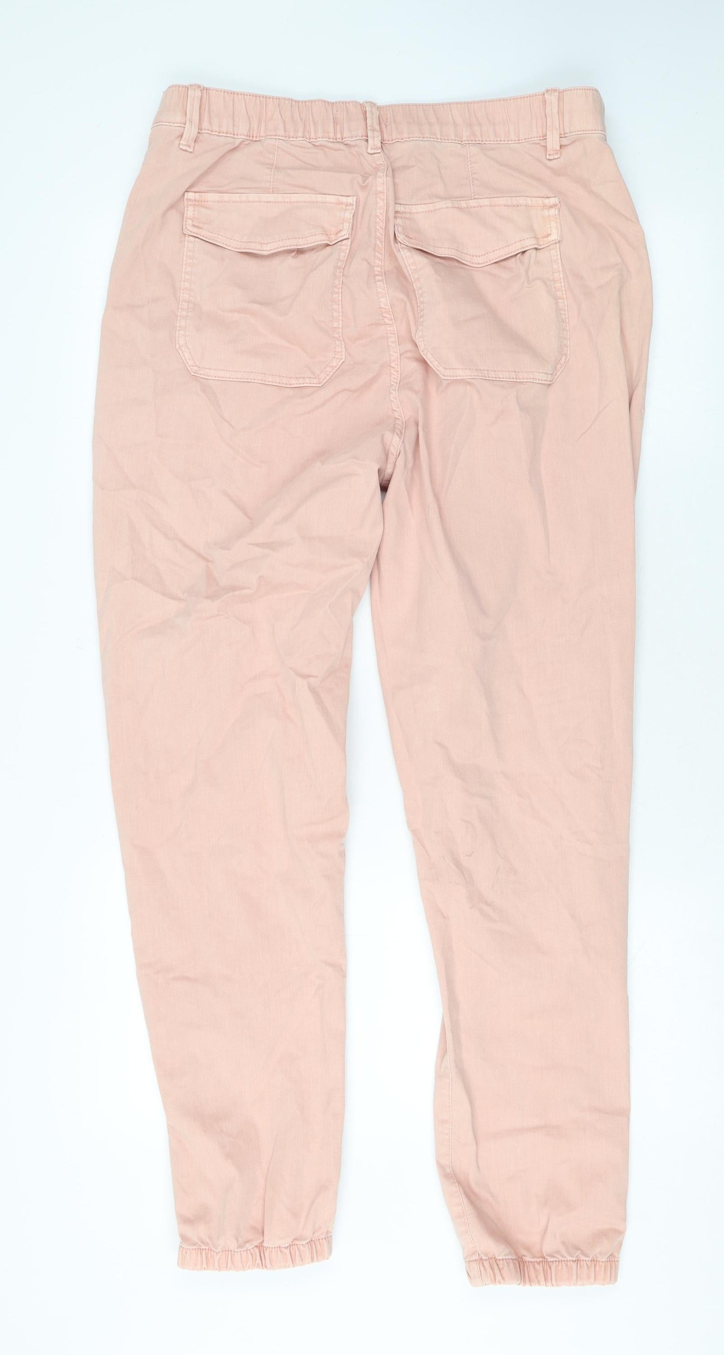 Marks and Spencer Womens Pink Cotton Skinny Jeans Size 16 L29 in Regular