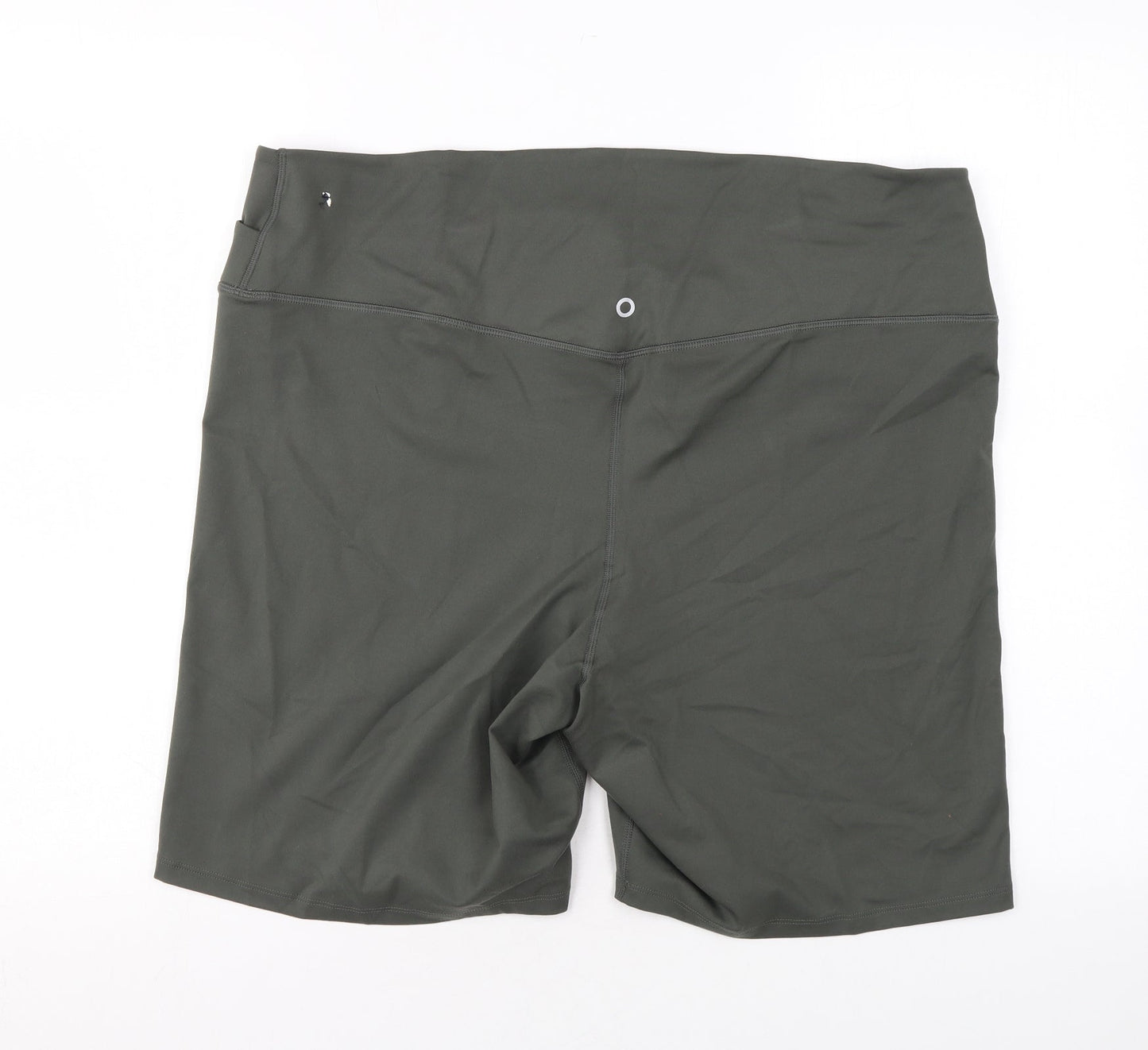 Good Move Womens Green Polyester Biker Shorts Size 24 L7 in Regular