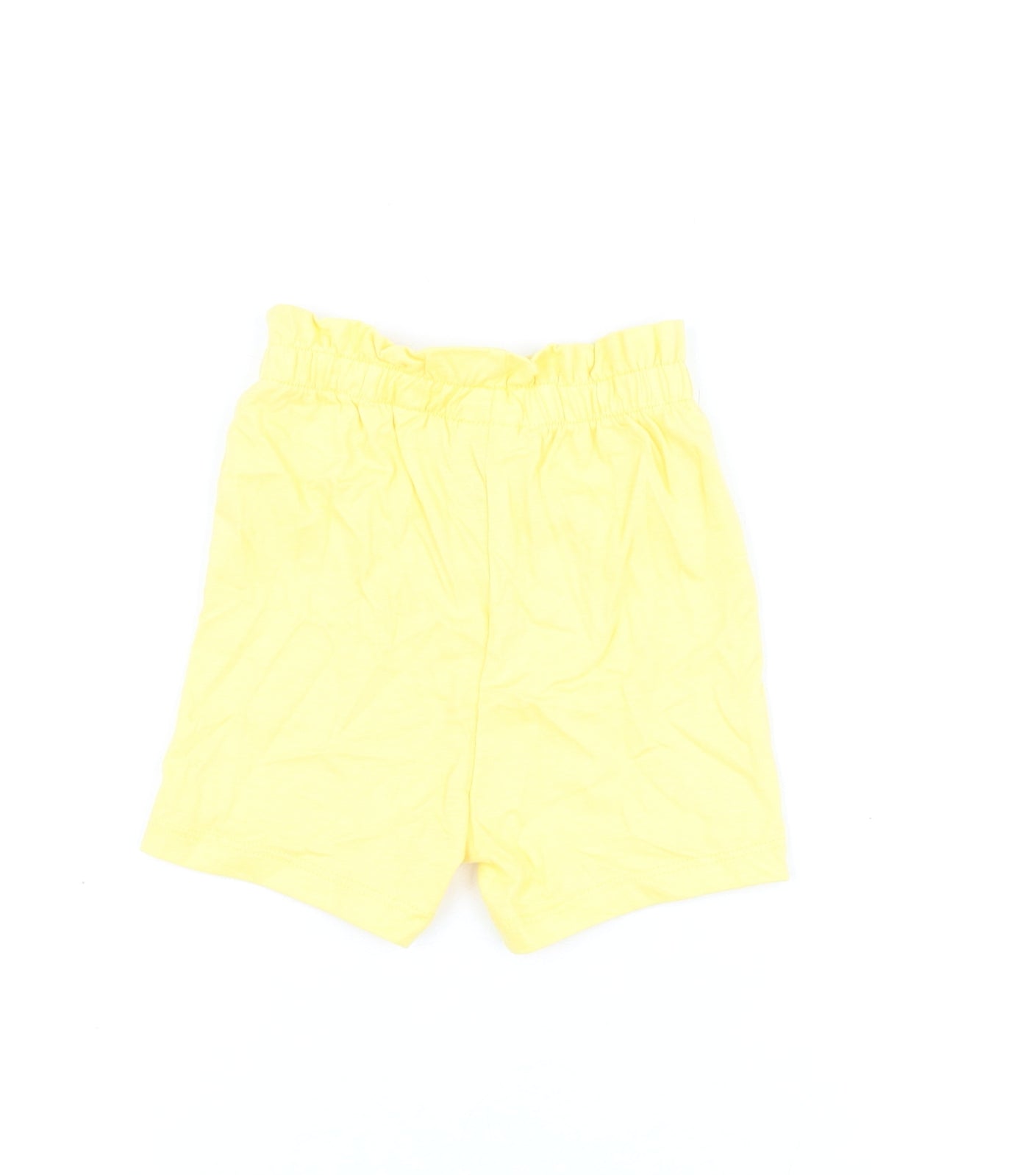 Marks and Spencer Girls Yellow Cotton Shorts Outfit/Set Size 6-9 Months Pullover