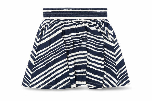 H&M Womens Blue Striped Cotton A-Line Skirt Size S