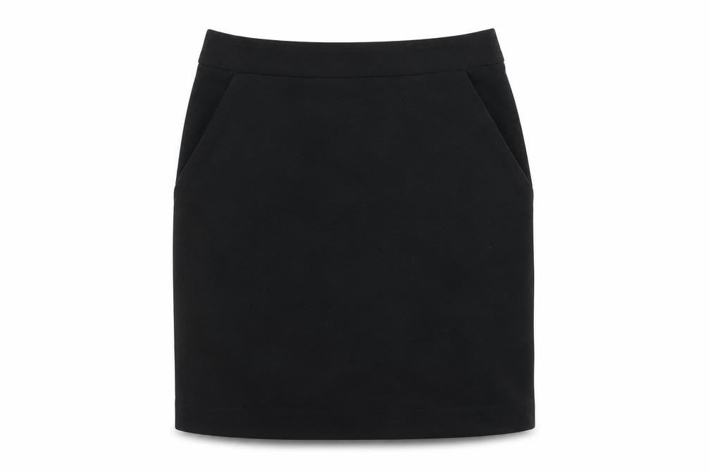 New Look Girls Black Polyester A-Line Skirt Size 12 Years Regular Zip