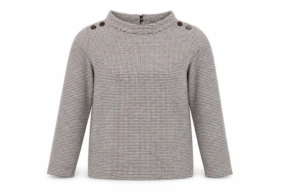 Esprit Womens Multicoloured Geometric Polyester Basic T-Shirt Size S Mock Neck