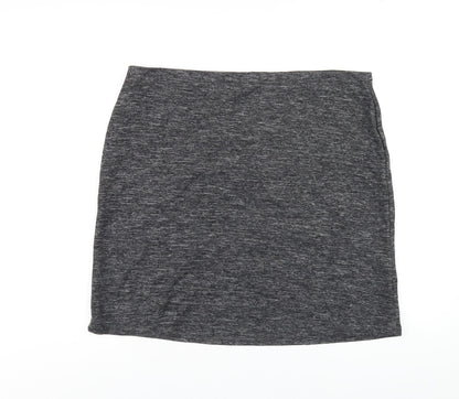 Marks & Spencer Womens Grey Polyamide A-Line Skirt Size 18