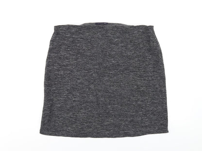 Marks & Spencer Womens Grey Polyamide A-Line Skirt Size 18