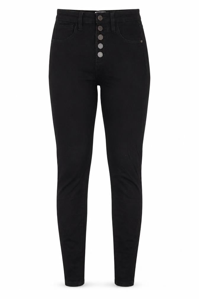 Paige Womens Black Cotton Skinny Jeans Size 26 in L28 in Regular Button