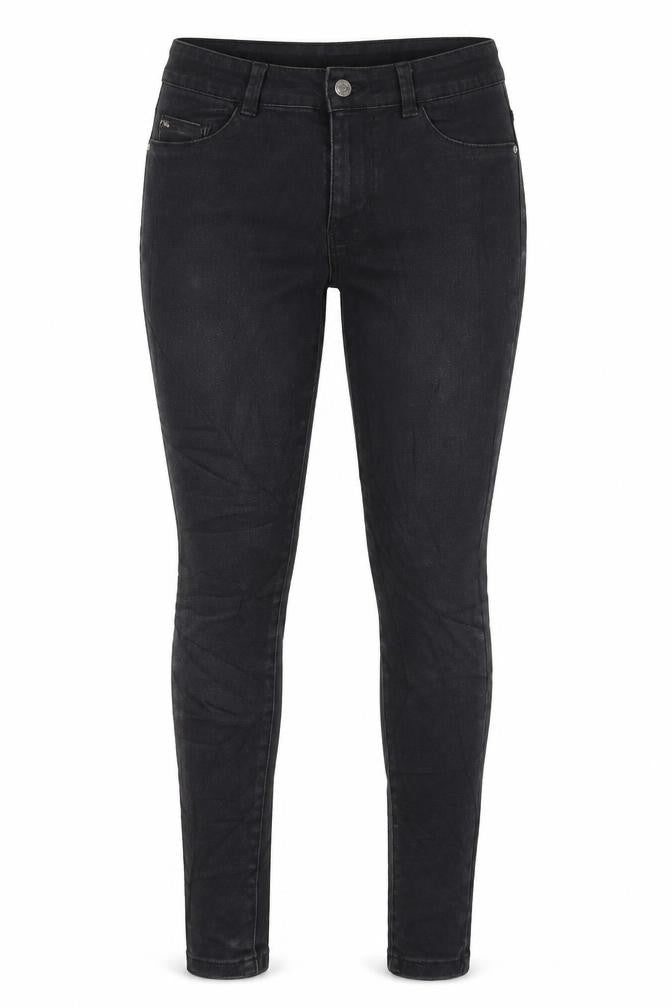 Denim & Co. Womens Black Cotton Skinny Jeans Size 8 L27 in Regular Zip