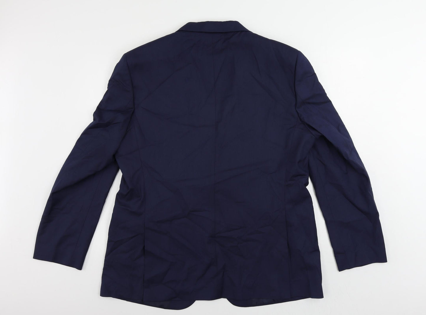 Marks and Spencer Mens Blue Polyester Jacket Suit Jacket Size 44 Regular
