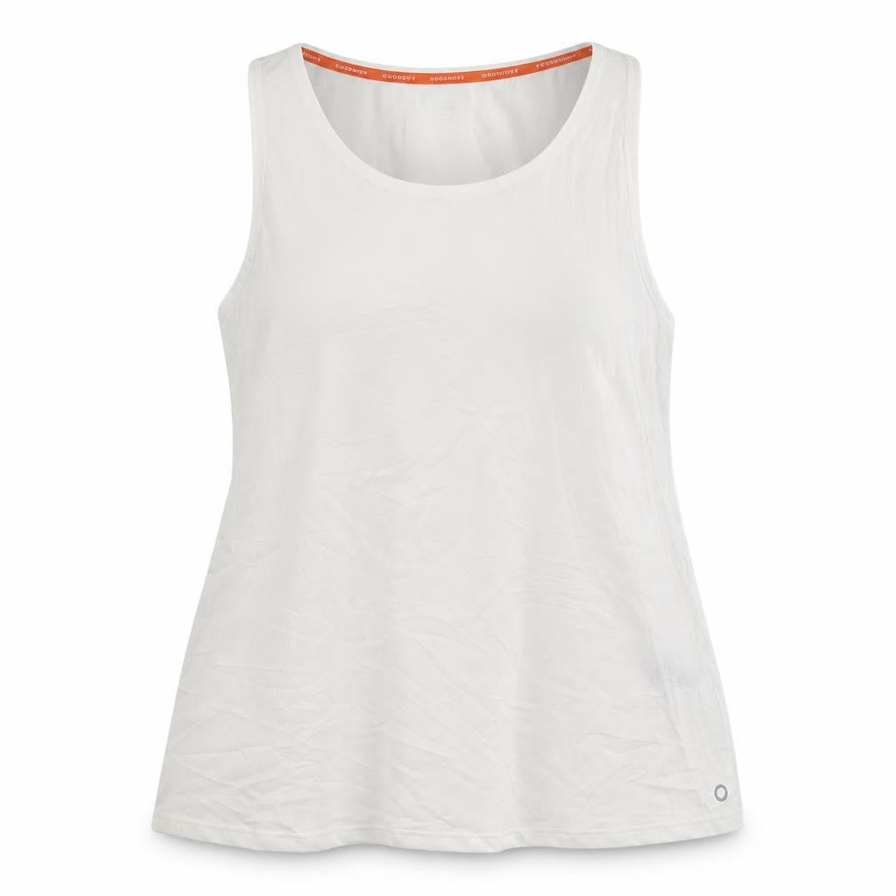 Goodmove Womens White Polyester Pullover Tank Size 18 Round Neck Pullover