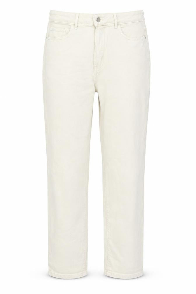 TU Womens Beige Cotton Mom Jeans Size 12 L29 in Regular Button