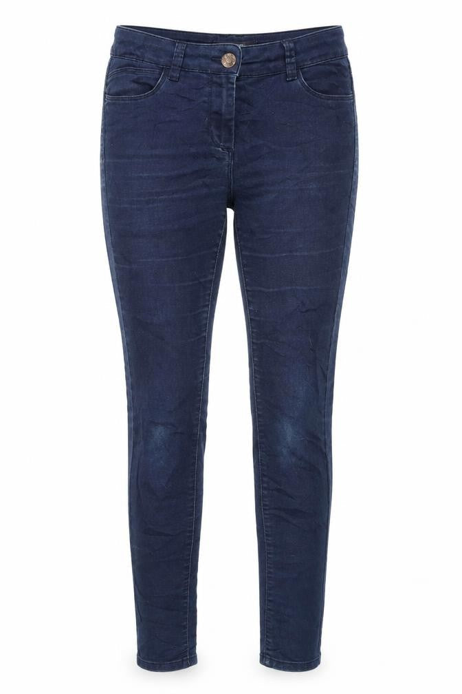 Marks & Spencer Womens Blue Cotton Jegging Jeans Size 10 L28 in Regular Zip
