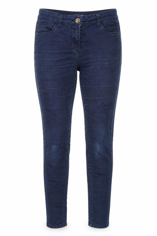 Marks & Spencer Womens Blue Cotton Jegging Jeans Size 10 L28 in Regular Zip