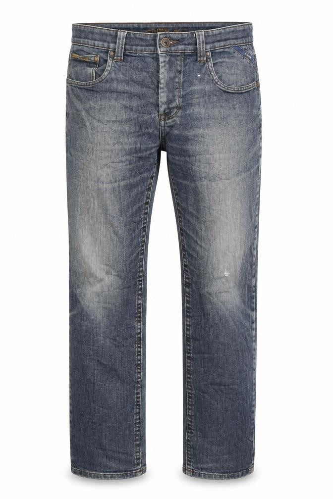 Camel Active Mens Blue Cotton Straight Jeans Size 36 in L29 in Regular Zip