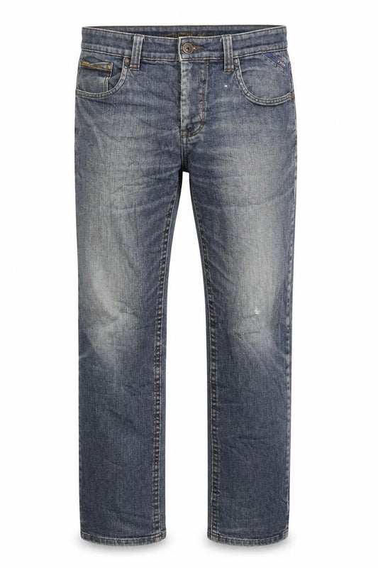 Camel Active Mens Blue Cotton Straight Jeans Size 36 in L29 in Regular Zip