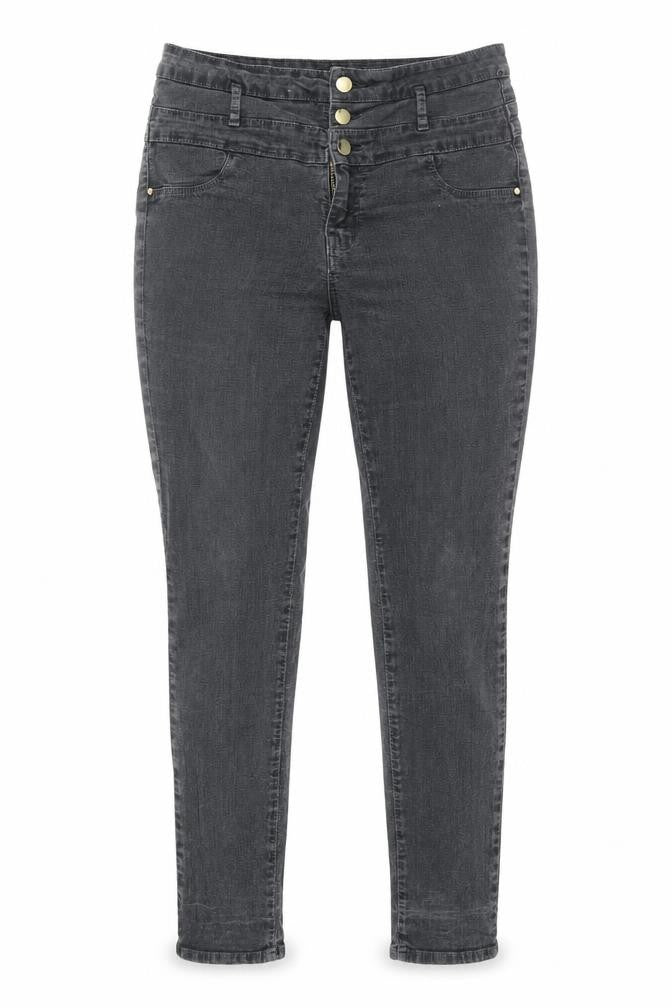 Refuge Womens Grey Cotton Skinny Jeans Size 8 L30 in Regular Zip