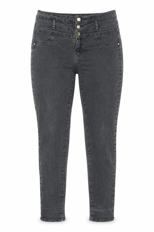 Refuge Womens Grey Cotton Skinny Jeans Size 8 L30 in Regular Zip