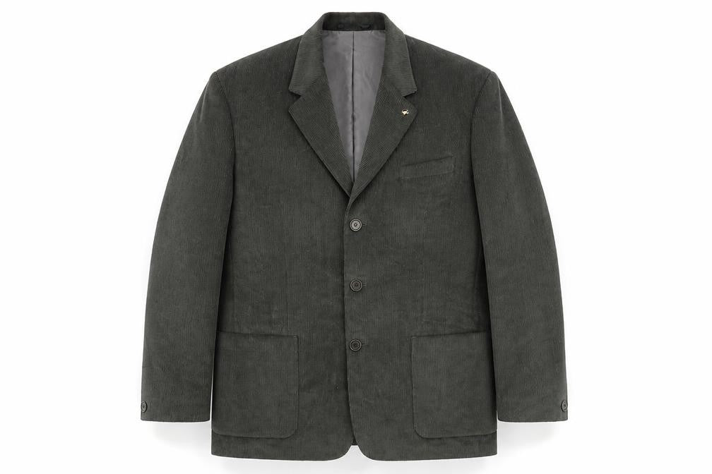 Oakman Mens Green Cotton Jacket Suit Jacket Size 42 Regular