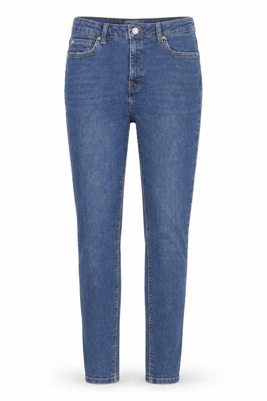 Denim & Co. Womens Blue Cotton Skinny Jeans Size 10 L31 in Regular Zip
