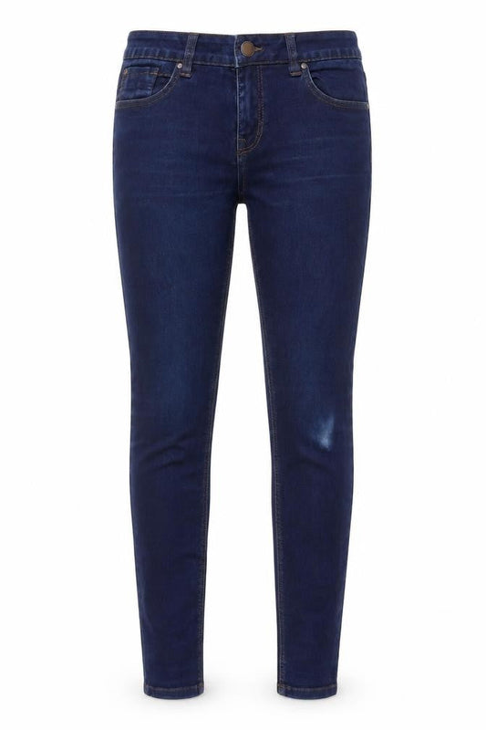 New Look Womens Blue Cotton Skinny Jeans Size 6 L27 in Regular Zip