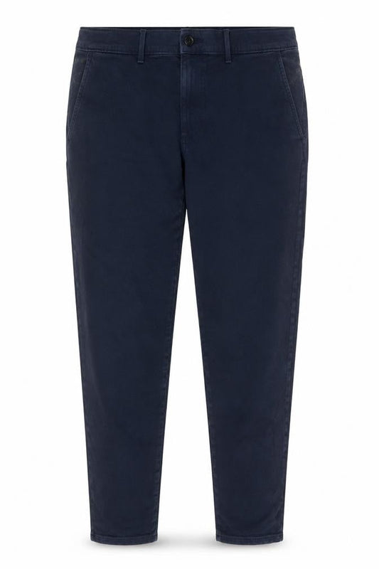 Marks & Spencer Womens Blue Cotton Tapered Jeans Size 40 in L31 in Regular Zip - Pockets