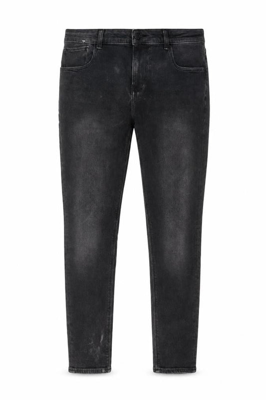 ASOS Mens Grey Cotton Tapered Jeans Size 30 in L30 in Regular Zip - Pockets, Belt Loops