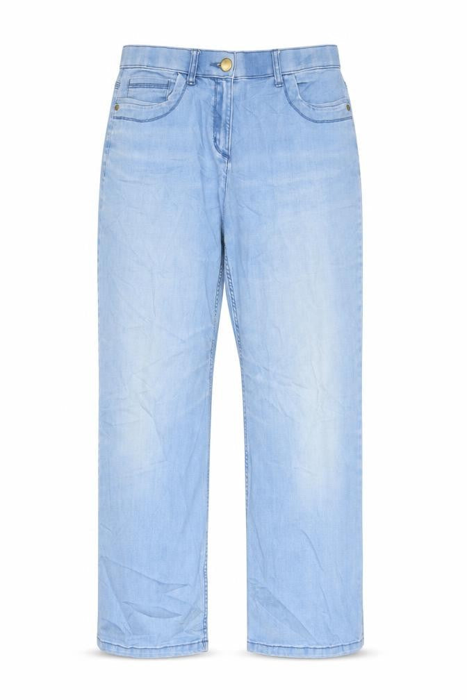 Classics Womens Blue Cotton Straight Jeans Size 32 in L28 in Regular Zip - Pockets