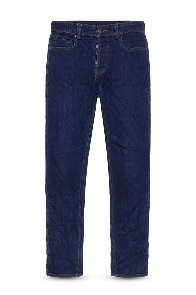 Denim & Co. Mens Blue Cotton Straight Jeans Size 32 in L30 in Slim Zip - Pockets