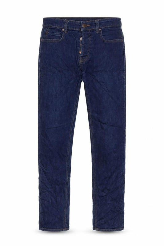 Denim & Co. Mens Blue Cotton Straight Jeans Size 32 in L30 in Slim Zip - Pockets