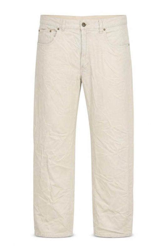 Nico Mens Beige Cotton Straight Jeans Size 34 in L31 in Regular Zip - Pockets