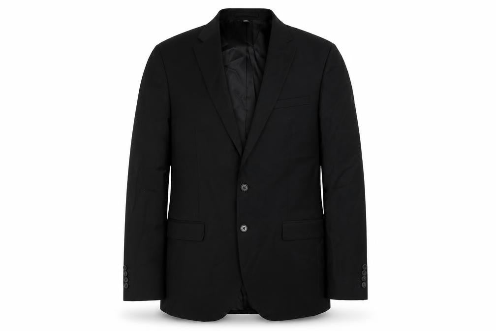 Marks & Spencer Mens Black Polyester Jacket Suit Jacket Size 42 Regular