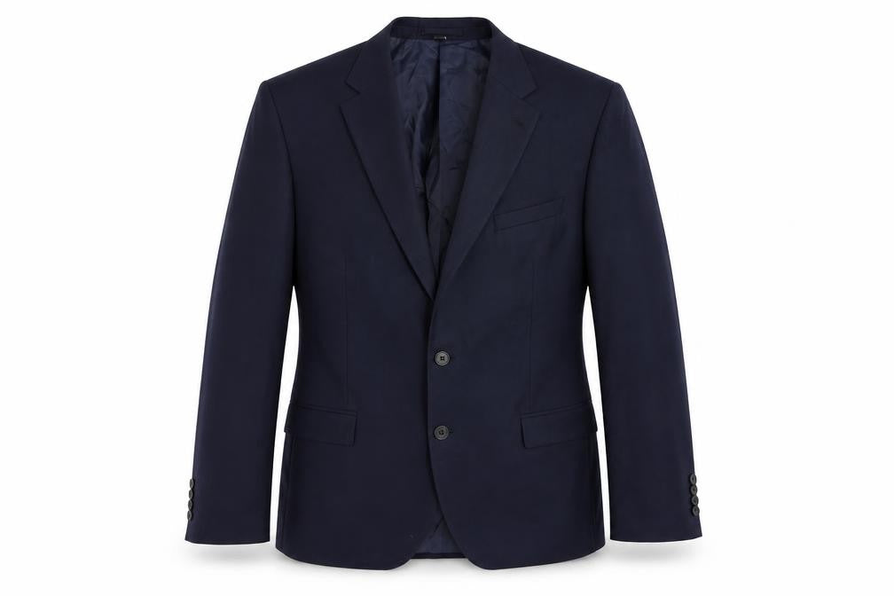 Marks & Spencer Mens Blue Polyester Jacket Suit Jacket Size 46 Regular