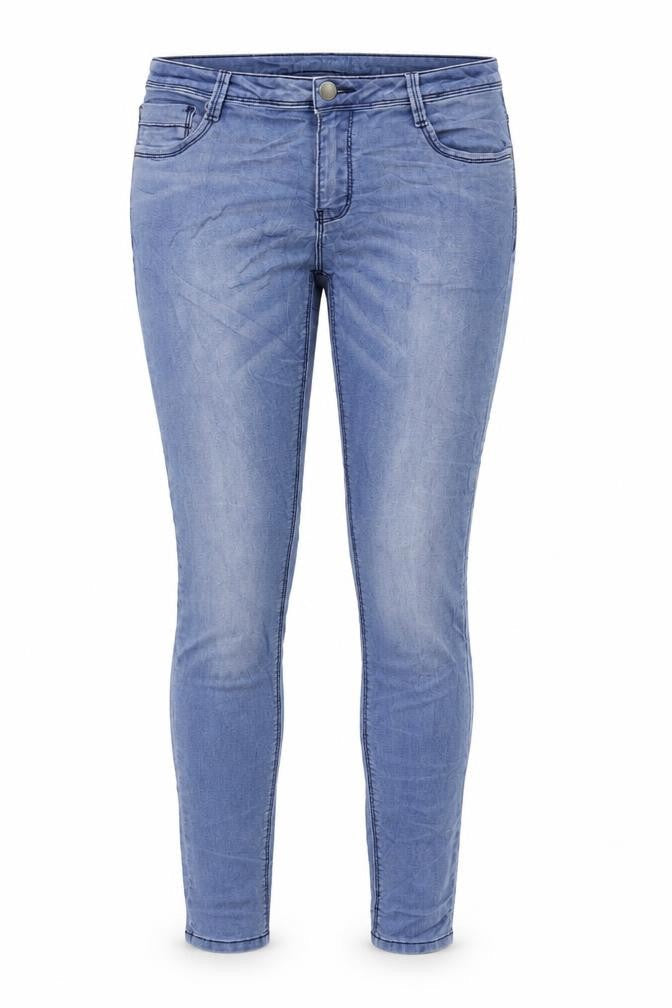Denim & Co. Womens Blue Cotton Skinny Jeans Size 12 L29 in Regular Zip