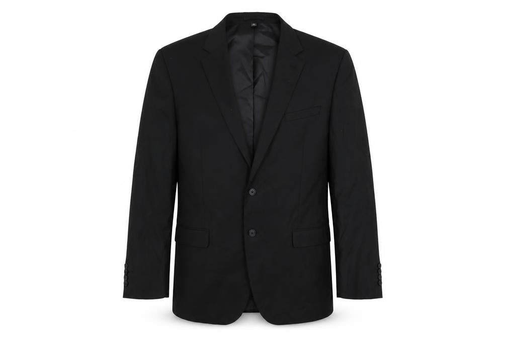 Marks & Spencer Mens Black Polyester Jacket Suit Jacket Size 44 Regular