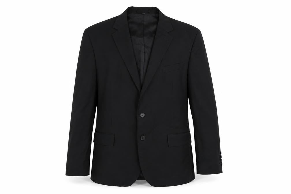 Marks & Spencer Mens Black Polyester Jacket Suit Jacket Size 44 Regular