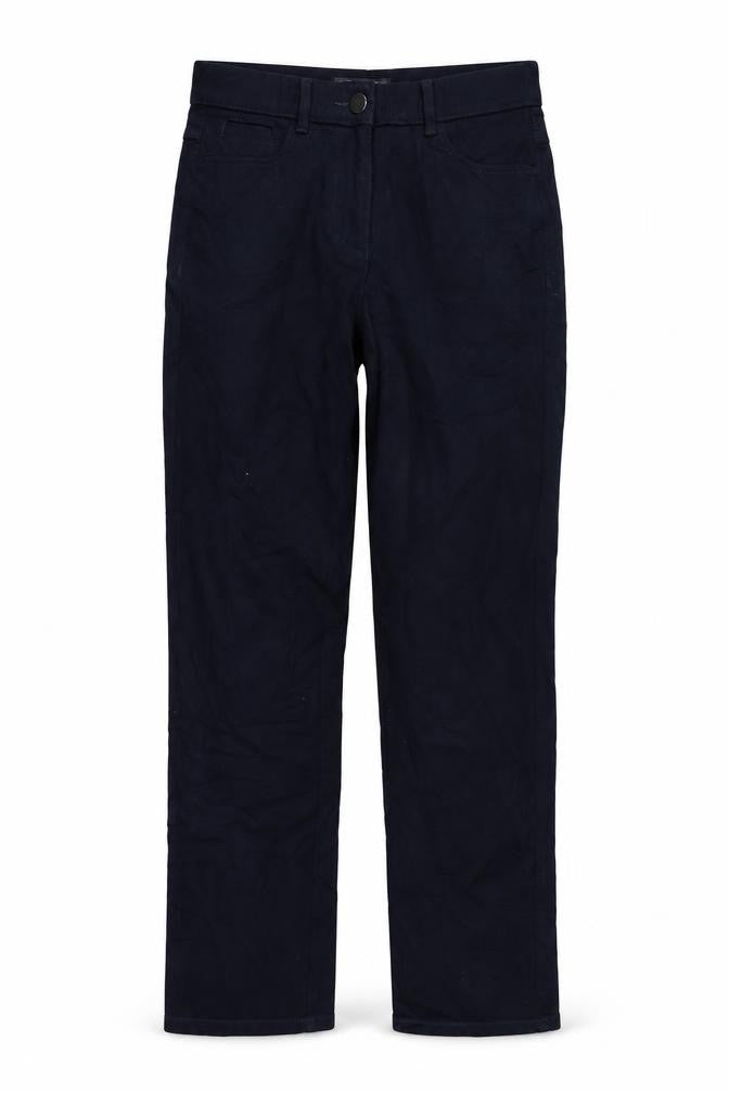 Marks & Spencer Womens Blue Cotton Straight Jeans Size 8 L30 in Regular Zip