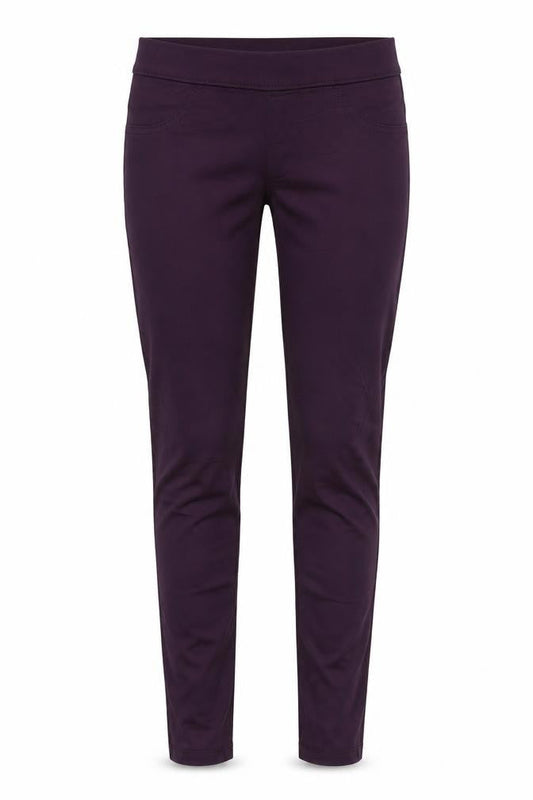 Marks & Spencer Womens Purple Cotton Jegging Jeans Size 10 L26 in Regular - Elastic Waist