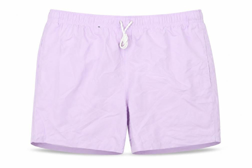 Marks & Spencer Mens Purple Polyester Bermuda Shorts Size 3XL L6 in Regular Drawstring - Swim Shorts