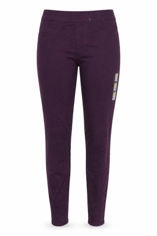 Marks & Spencer Womens Purple Cotton Jegging Jeans Size 6 L30 in Regular