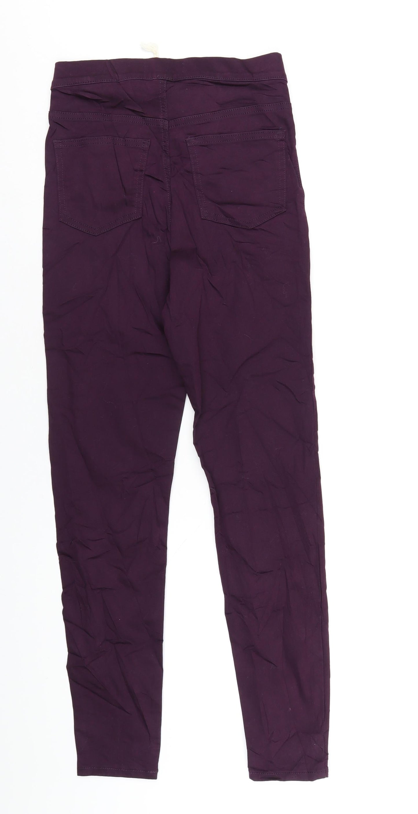 Marks and Spencer Womens Purple Cotton Jegging Jeans Size 6 L30 in Regular