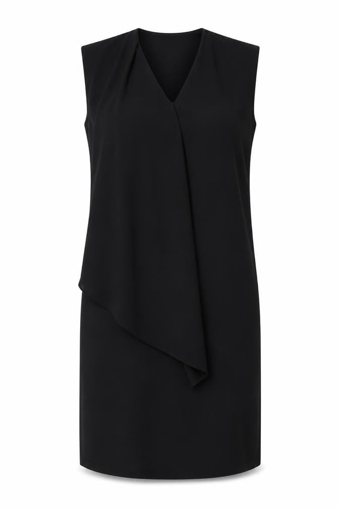 ASOS Womens Black Polyester A-Line Size 10 V-Neck Pullover - Layered