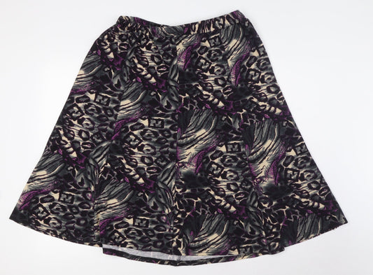 Afibel Womens Multicoloured Polyester A-Line Skirt Size 16