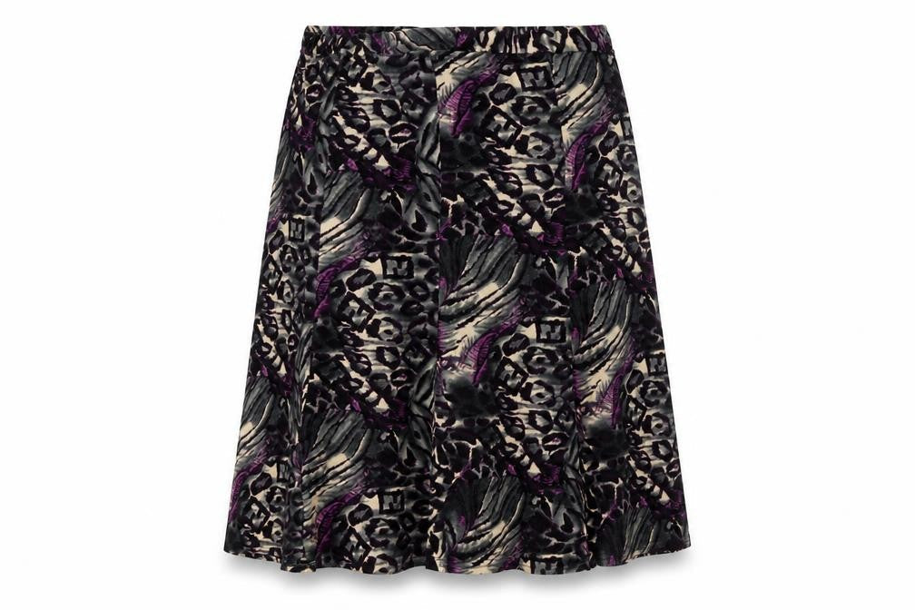 Afibel Womens Multicoloured Polyester A-Line Skirt Size 16
