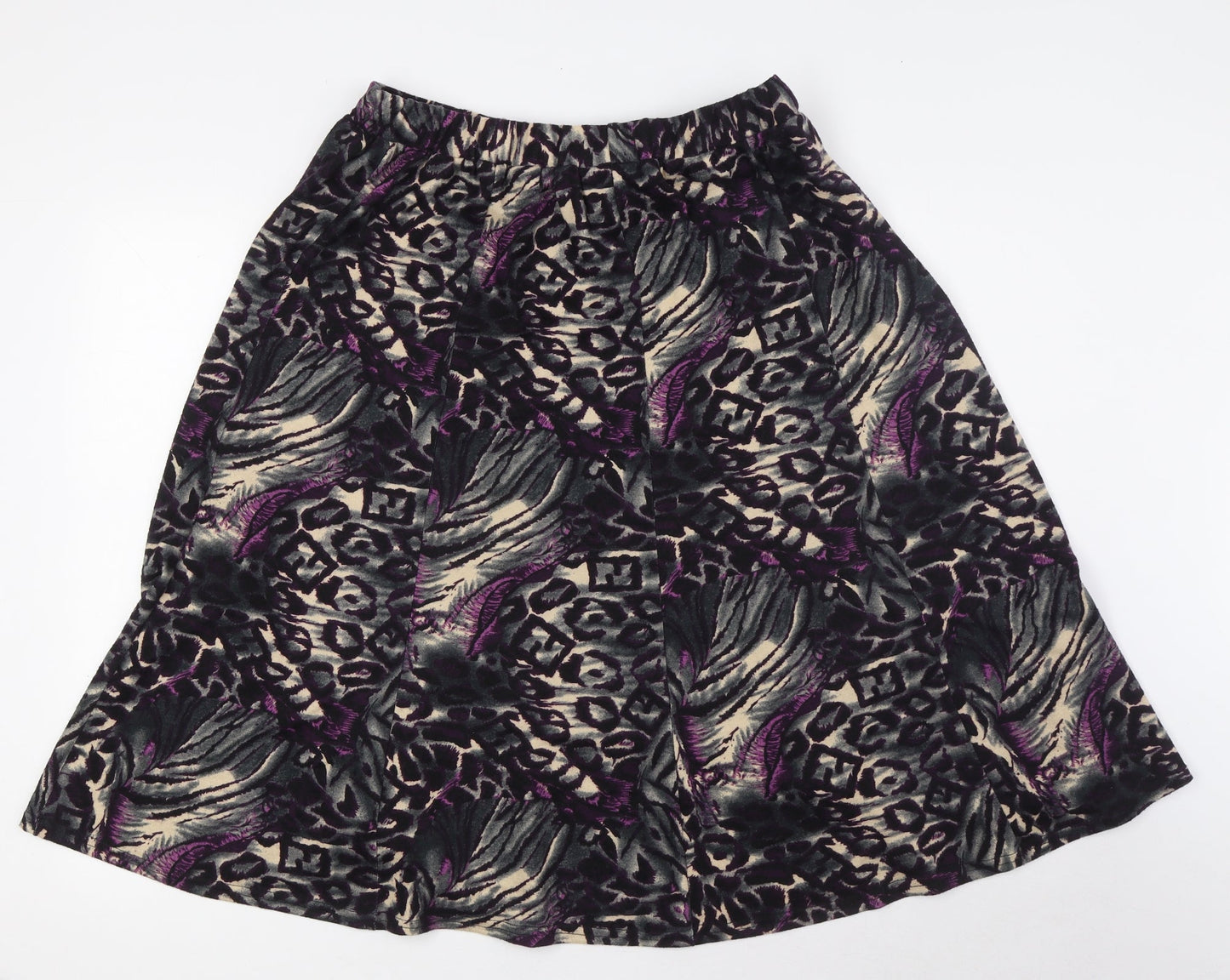 Afibel Womens Multicoloured Polyester A-Line Skirt Size 16