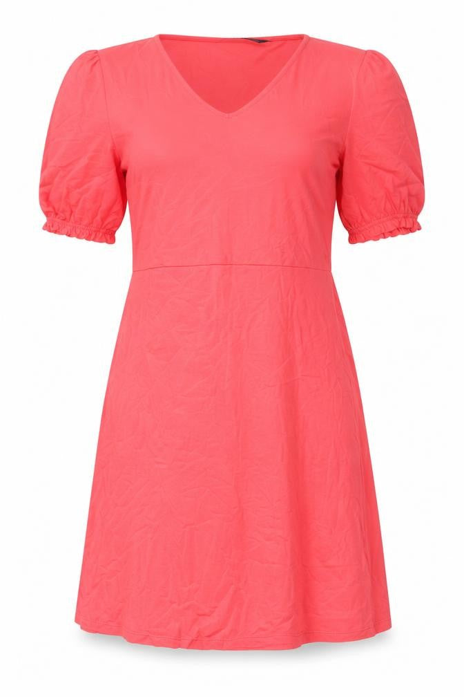Marks & Spencer Womens Pink Viscose A-Line Size 12 V-Neck Pullover