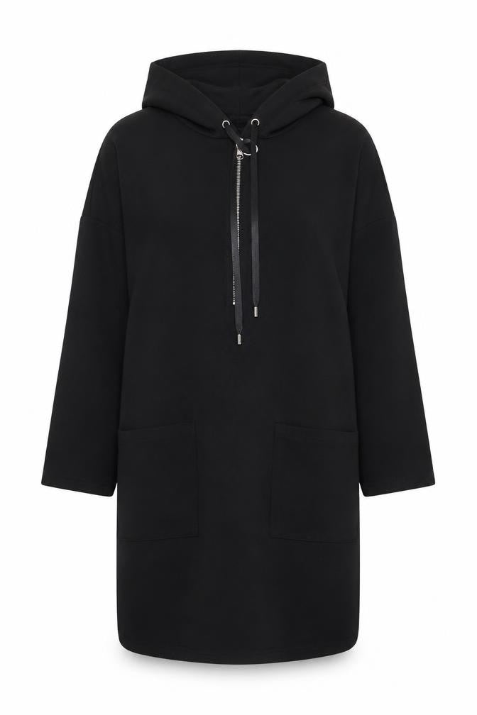 Zara Basic Women's Black Hooded Dress XS