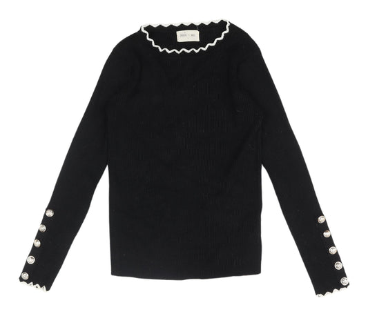 Indie + Moi Women's Black Pullover Jumper S