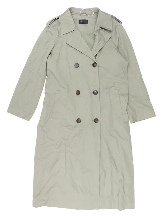 Marks and Spencer Women's Trench Coat Green Size 8